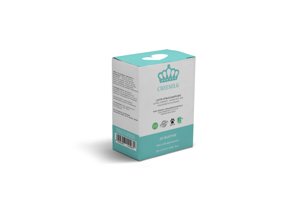 Latte Struccante da Viaggio - 20 Bustine Monodose di Creemilk®